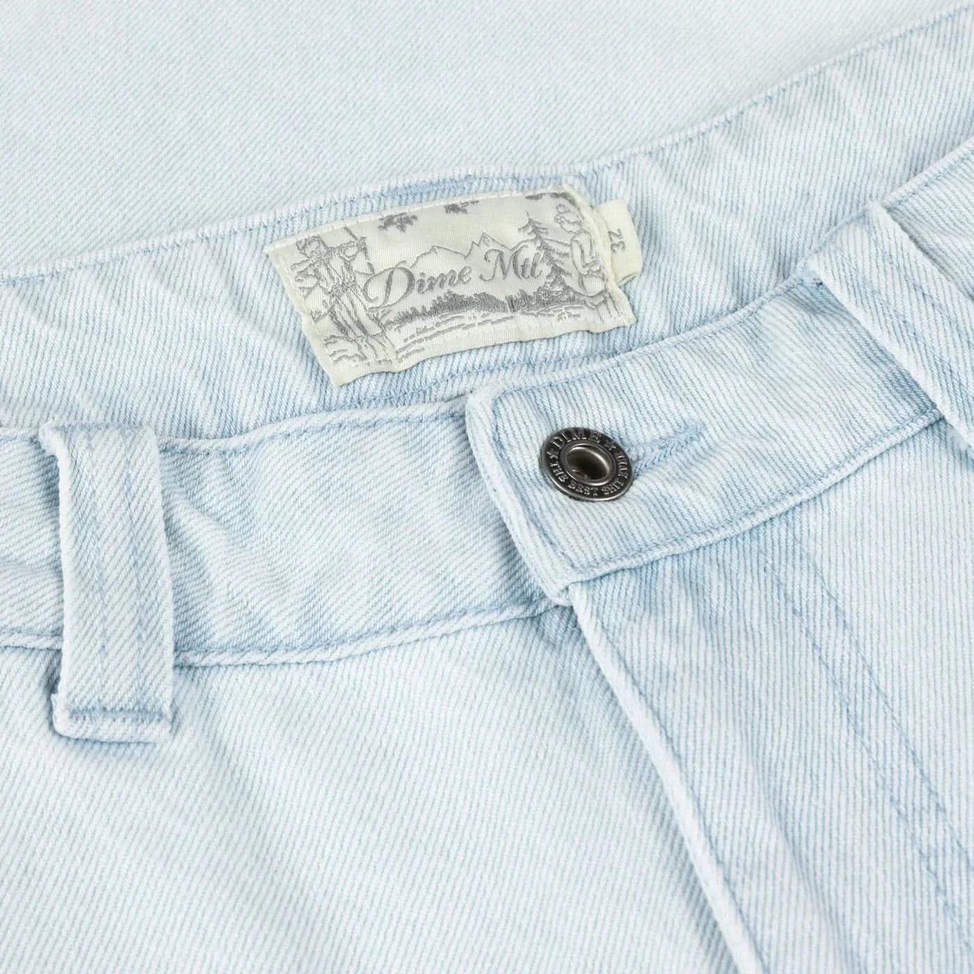Dime MTL Denim Shorts – Faded Blue - Gallery Streetwear