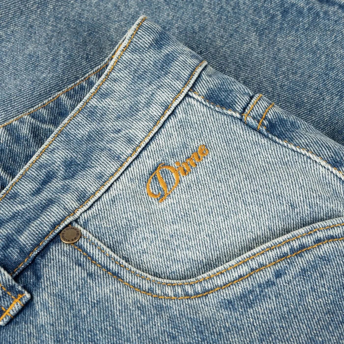 Dime MTL Denim Shorts – Sandblasted Indigo - Gallery Streetwear