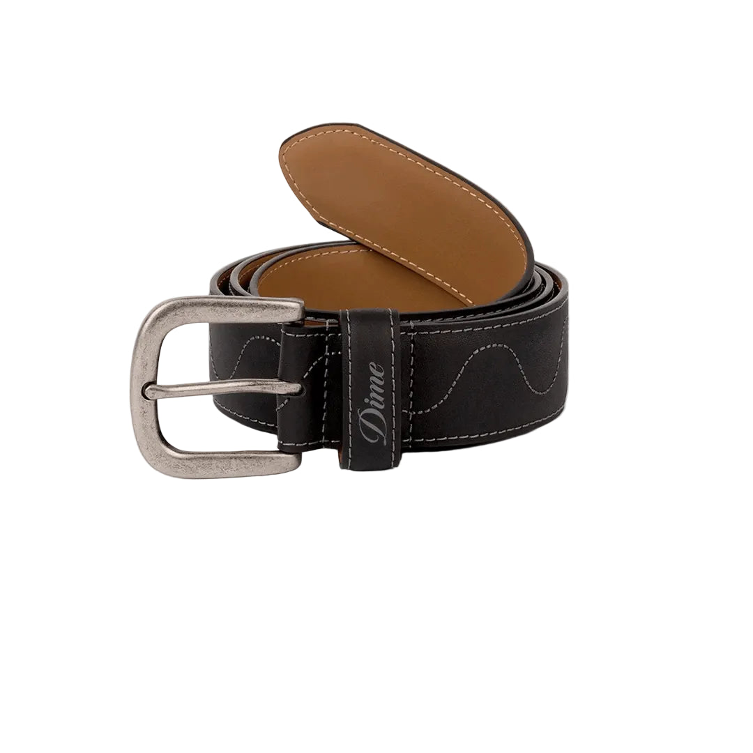 Dime MTL Desert Leather Belt â Black - Gallery Streetwear Canada, Kelowna's Only place to find Dime MTL Clothing