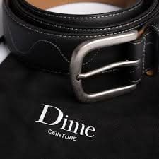 Dime MTL Desert Leather Belt – Black - Gallery Streetwear