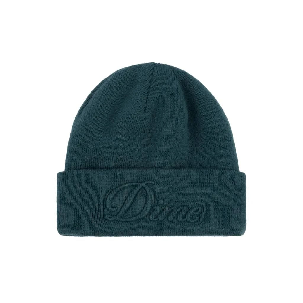 Dime MTL | Embossed Cursive Fold Beanie - Gallery Streetwear