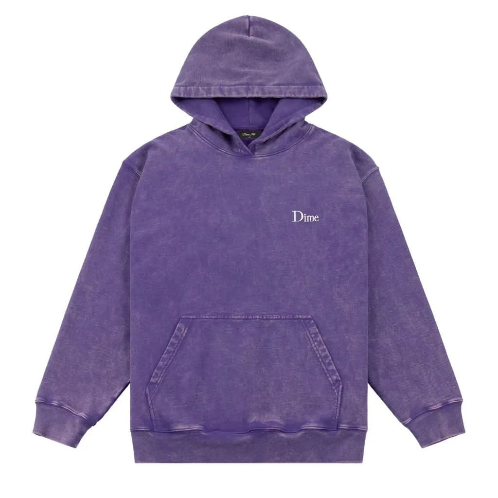 Dime MTL French Terry Hoodie – Faded Iris - Gallery Streetwear