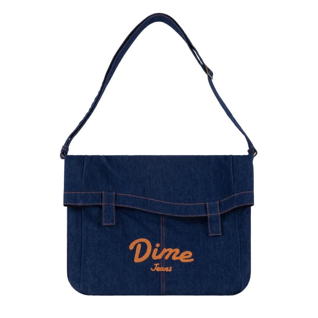 Dime MTL Jeans Messenger Bag – Cotton Denim Crossbody Streetwear Bag - Gallery Streetwear