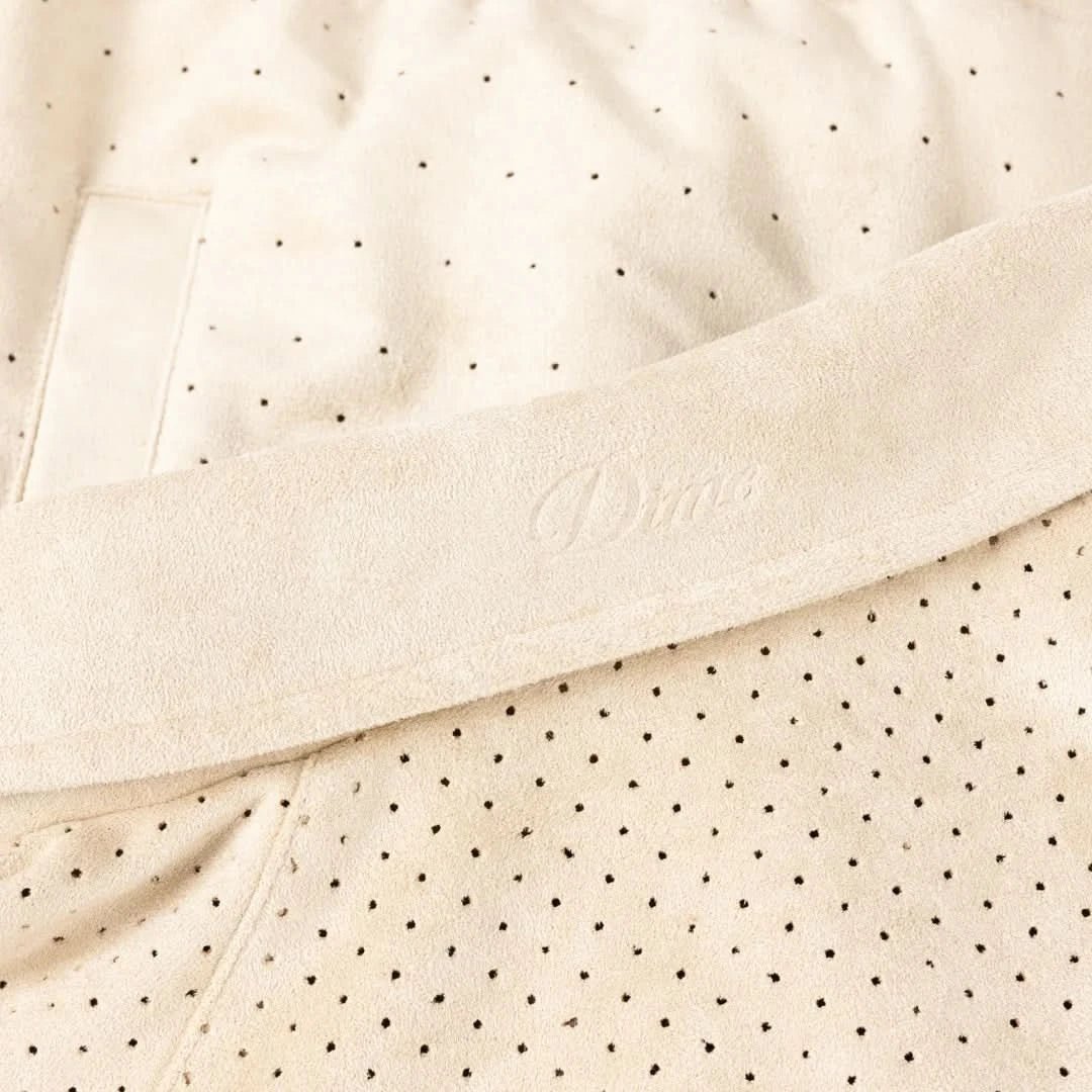 Dime MTL Perforated Faux Suede Jacket - Tan - Gallery Streetwear