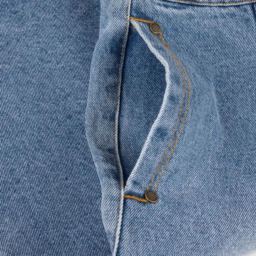 Dime MTL Pleated Denim Shorts – Blue Washed Relaxed Fit - Gallery Streetwear