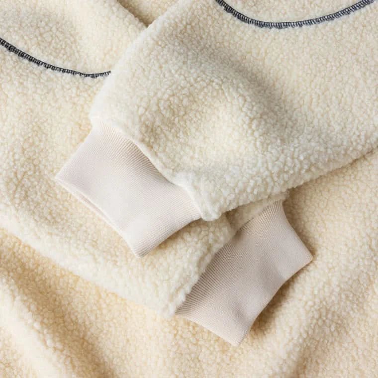 Dime MTL Polar Fleece Sherpa Zip – Cream - Gallery Streetwear