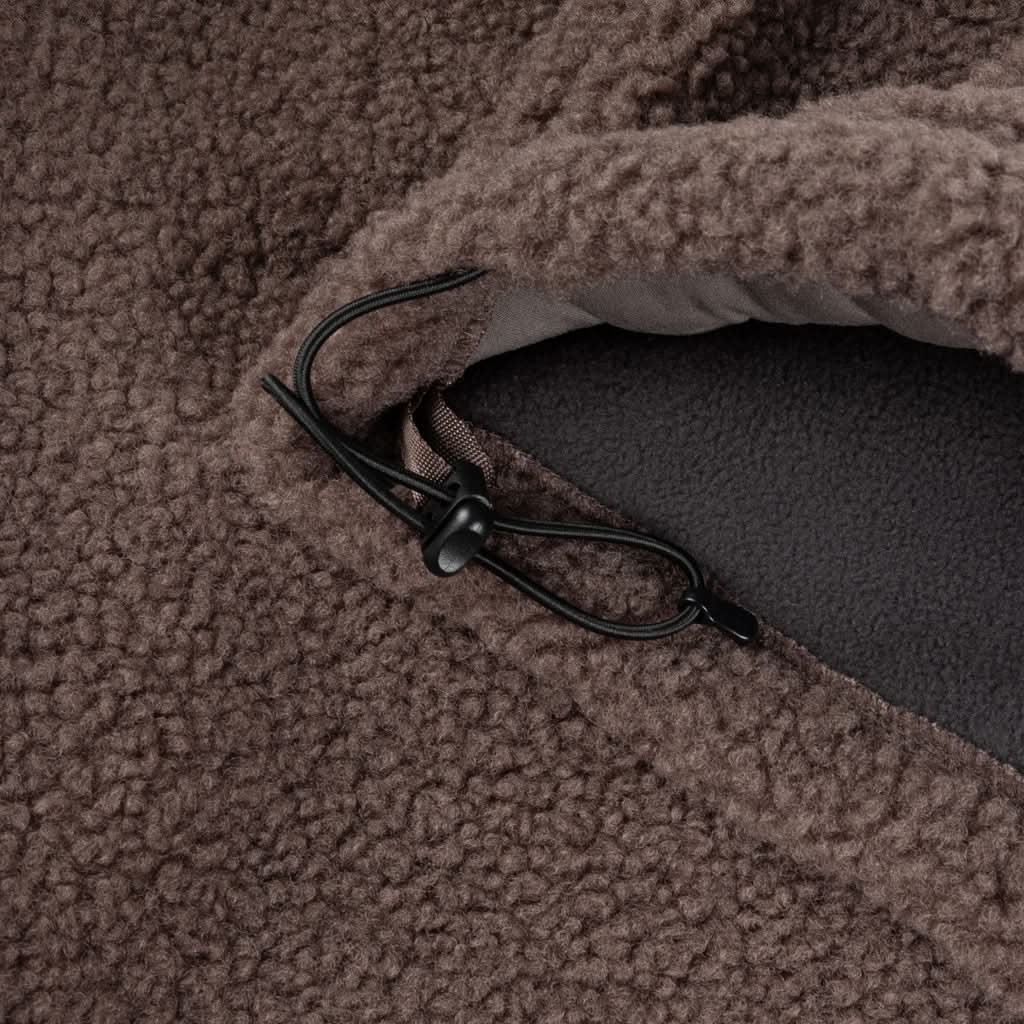 Dime MTL | Polar Fleece Sherpa Zip – Mocha - Gallery Streetwear