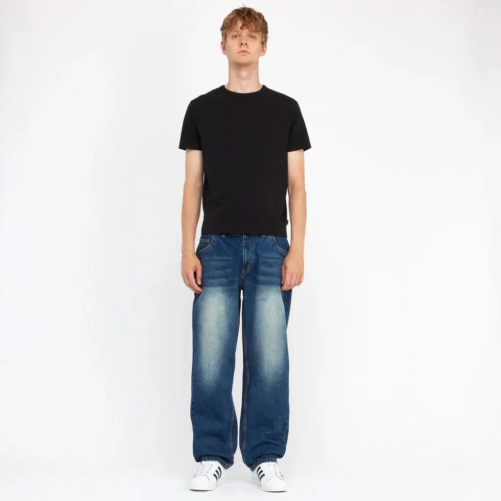 Dime MTL Relaxed Denim Pants – Faded Indigo - Gallery Streetwear