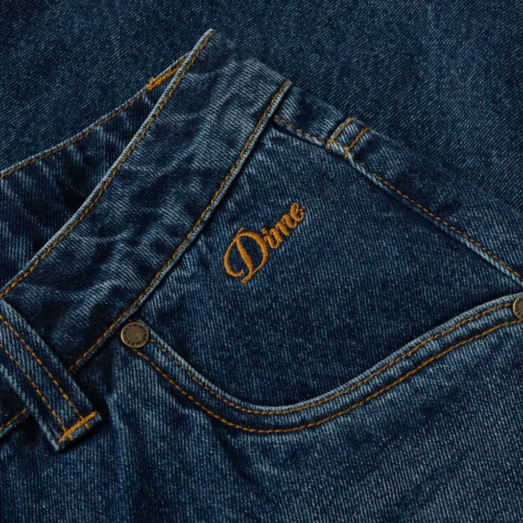 Dime MTL Relaxed Denim Pants – Faded Indigo - Gallery Streetwear