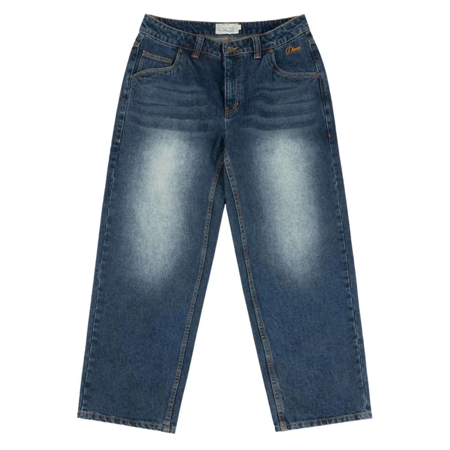 Dime MTL Relaxed Denim Pants – Faded Indigo - Gallery Streetwear