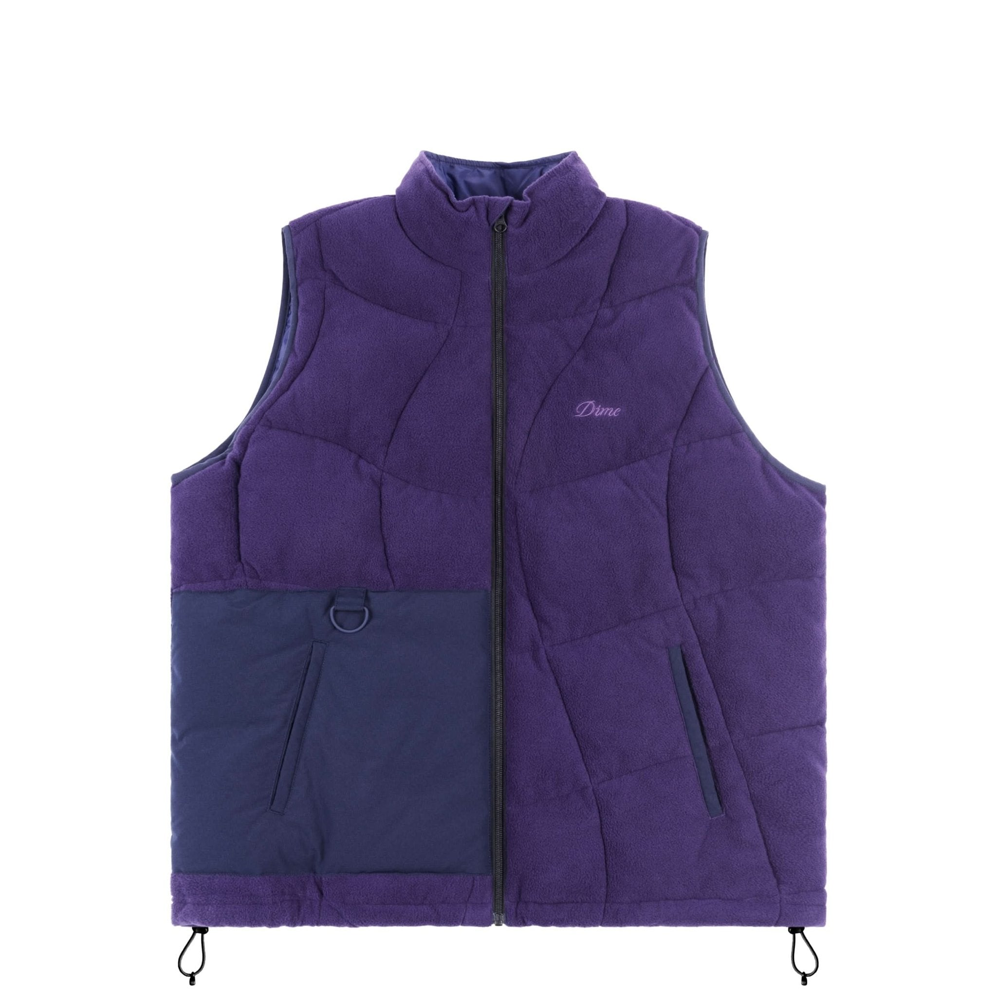 Dime MTL | Sleeveless Puffer Plum - Gallery Streetwear