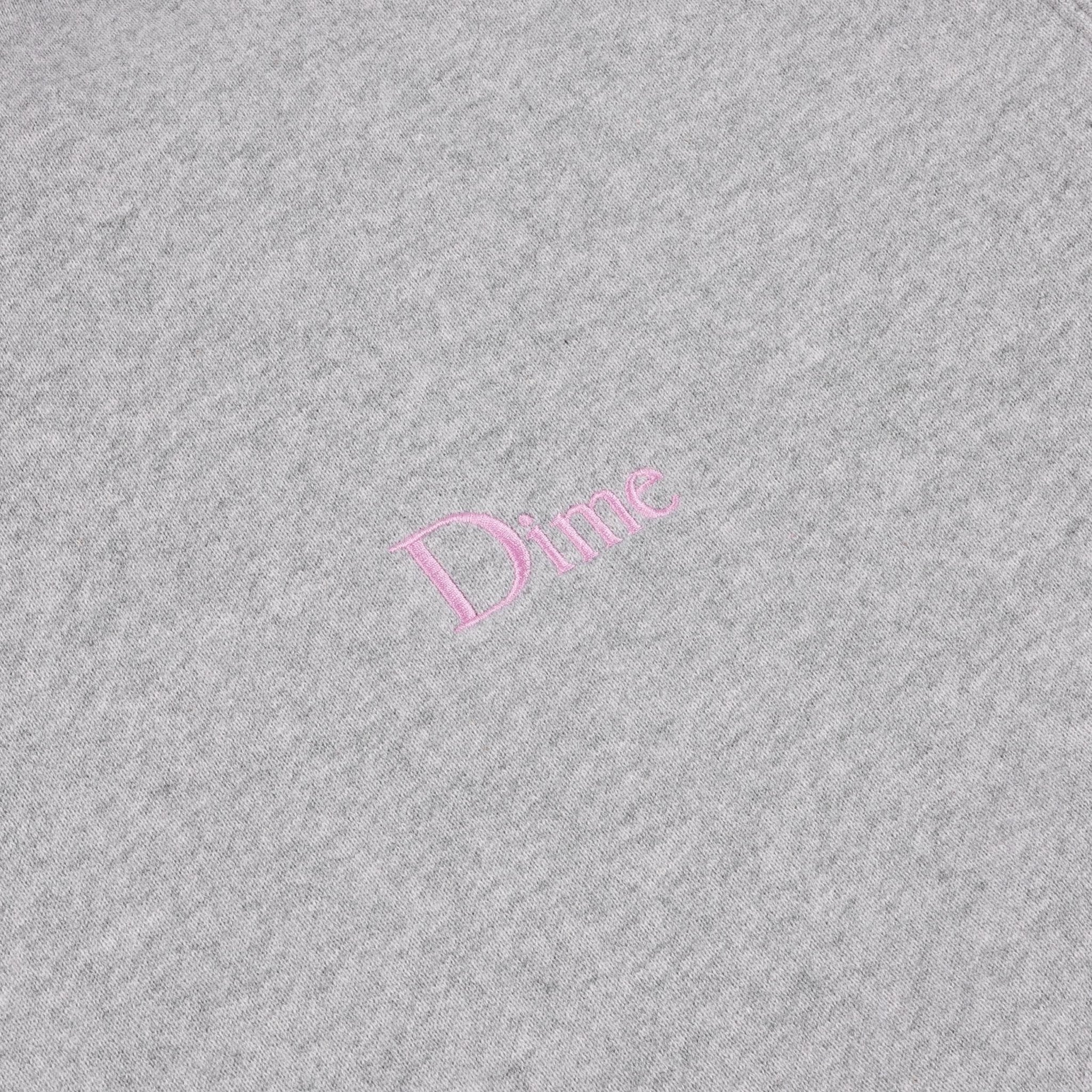 Dime MTL | Small logo Crew Grey Pink - Gallery Streetwear