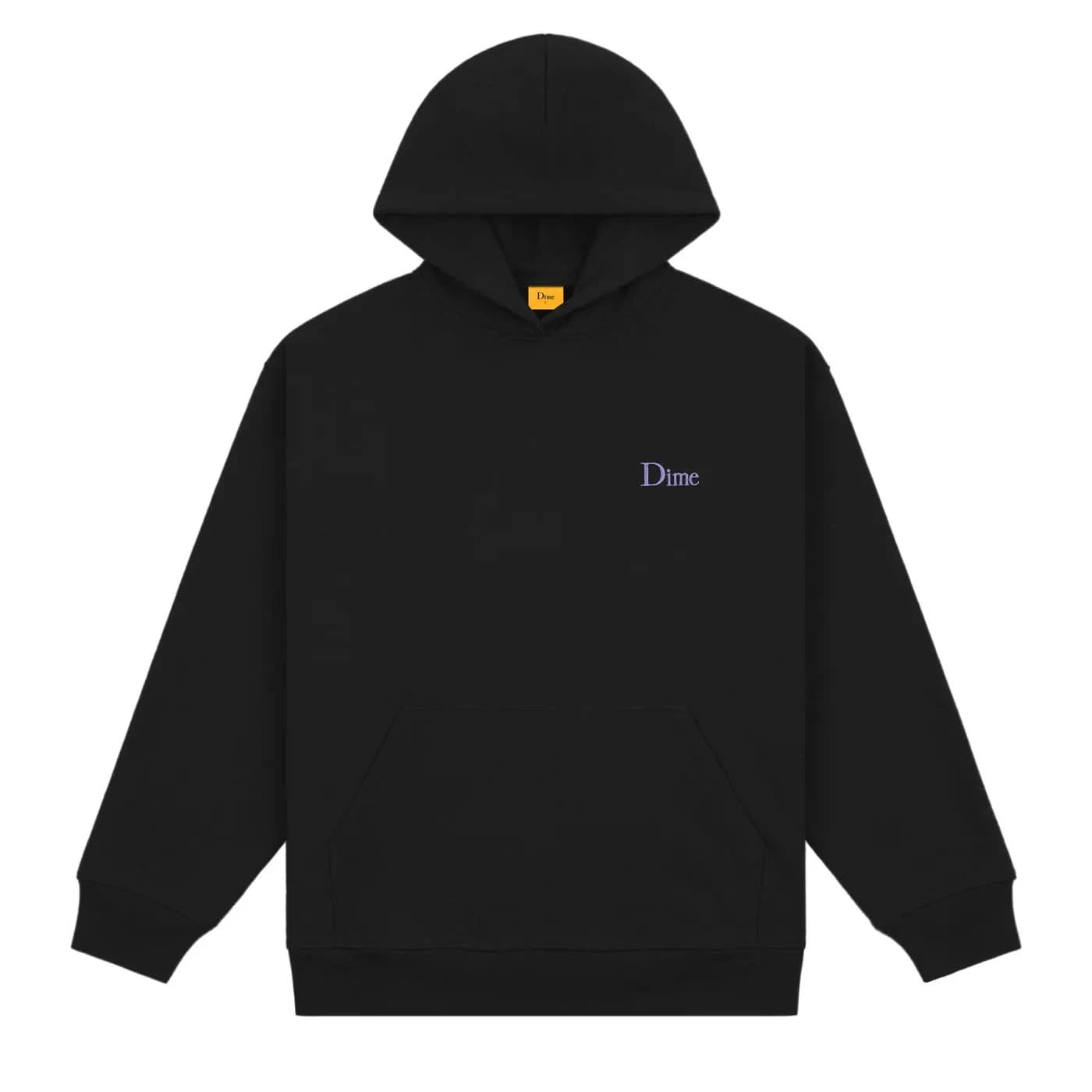 Dime MTL Small Logo Hoodie Black/Purple - Gallery Streetwear