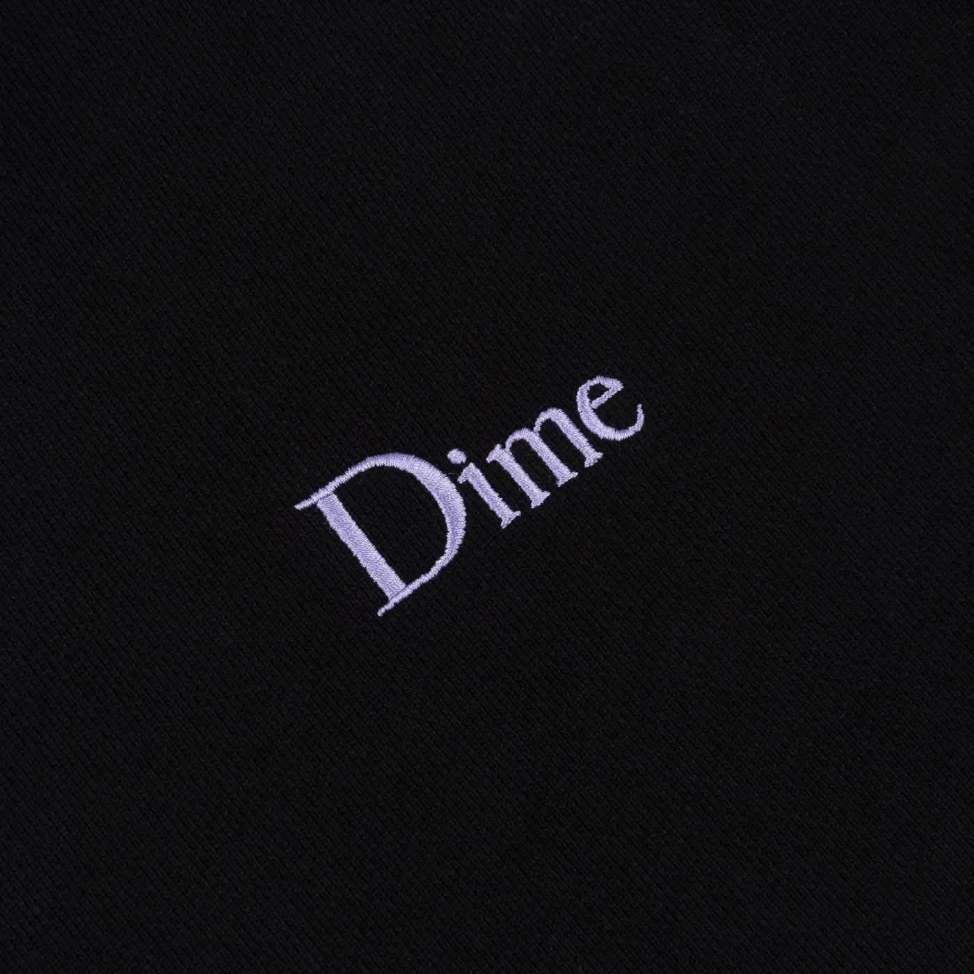 Dime MTL Small Logo Hoodie Black/Purple - Gallery Streetwear