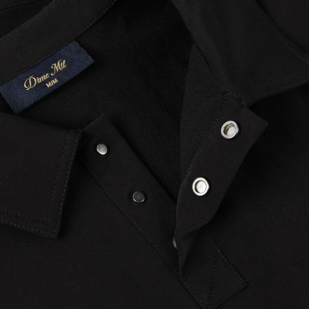 Dime MTL Tech Rugby Shirt - Black - Gallery Streetwear