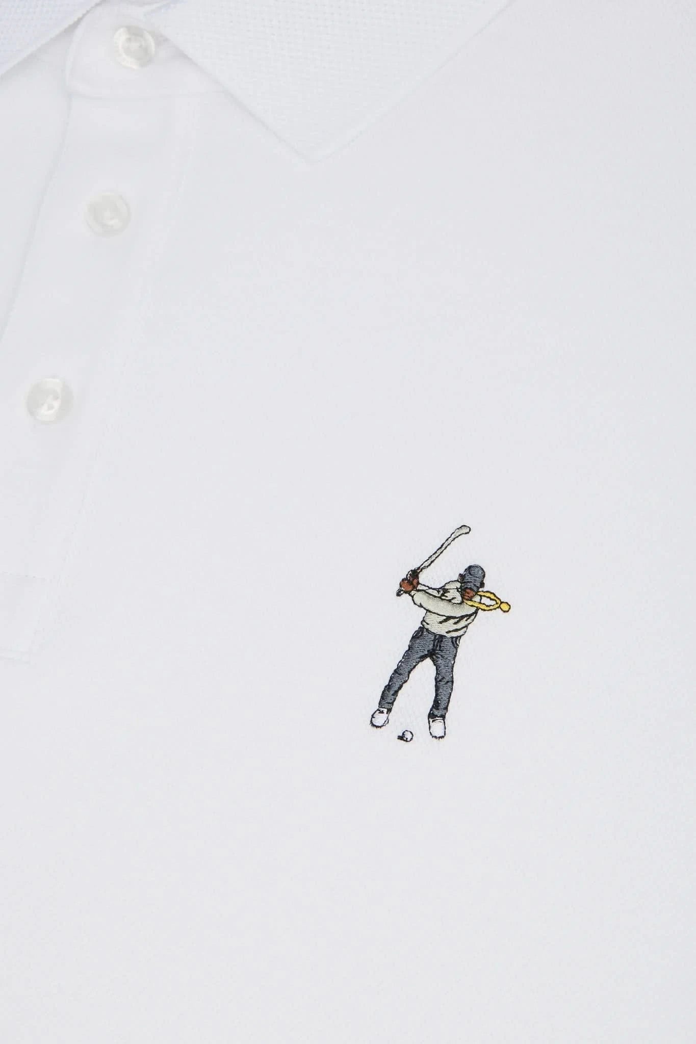 Eastside Golf Core Pique Polo - White - Gallery Streetwear