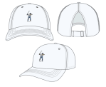 Eastside Golf Ponytail Hat - White - Gallery Streetwear