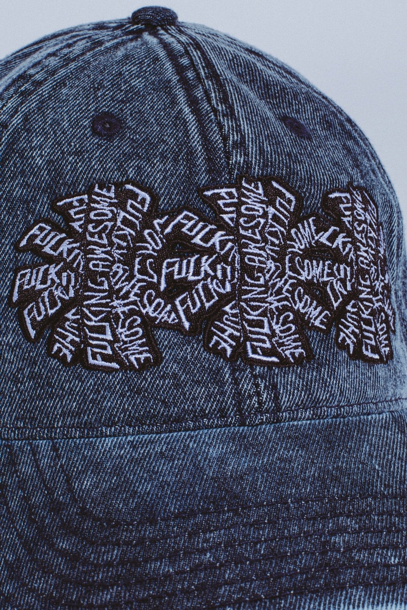 FA Three Spiral Denim 6 Panel Hat - Gallery Streetwear