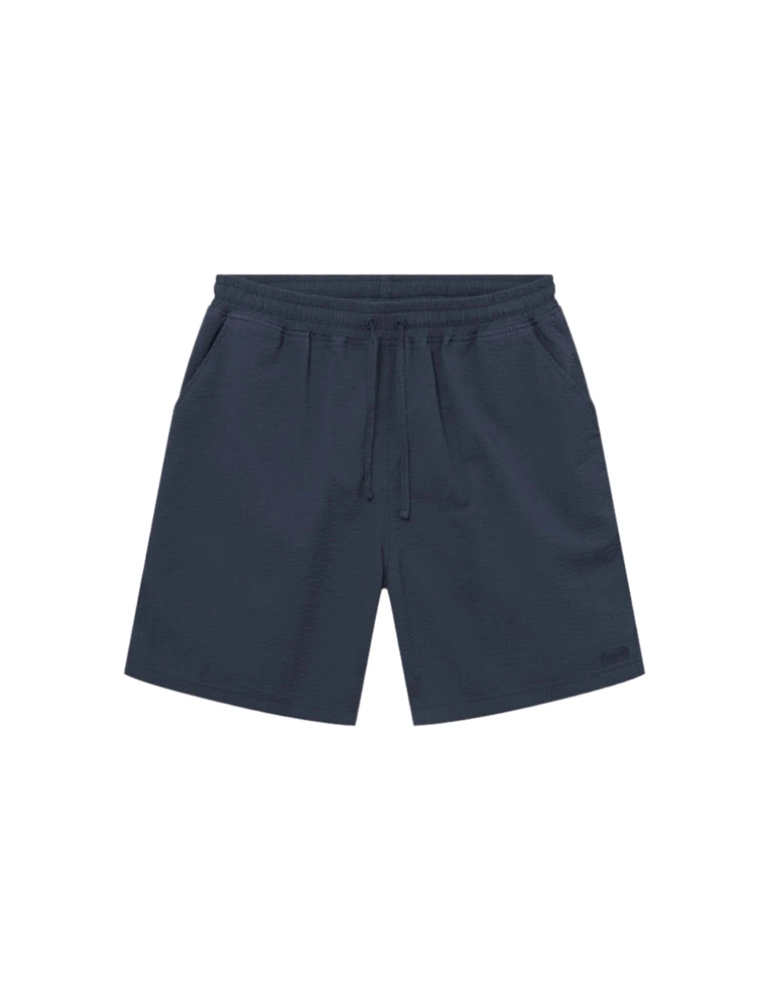 Foret | Hush Seersucker Short Navy - Gallery Streetwear