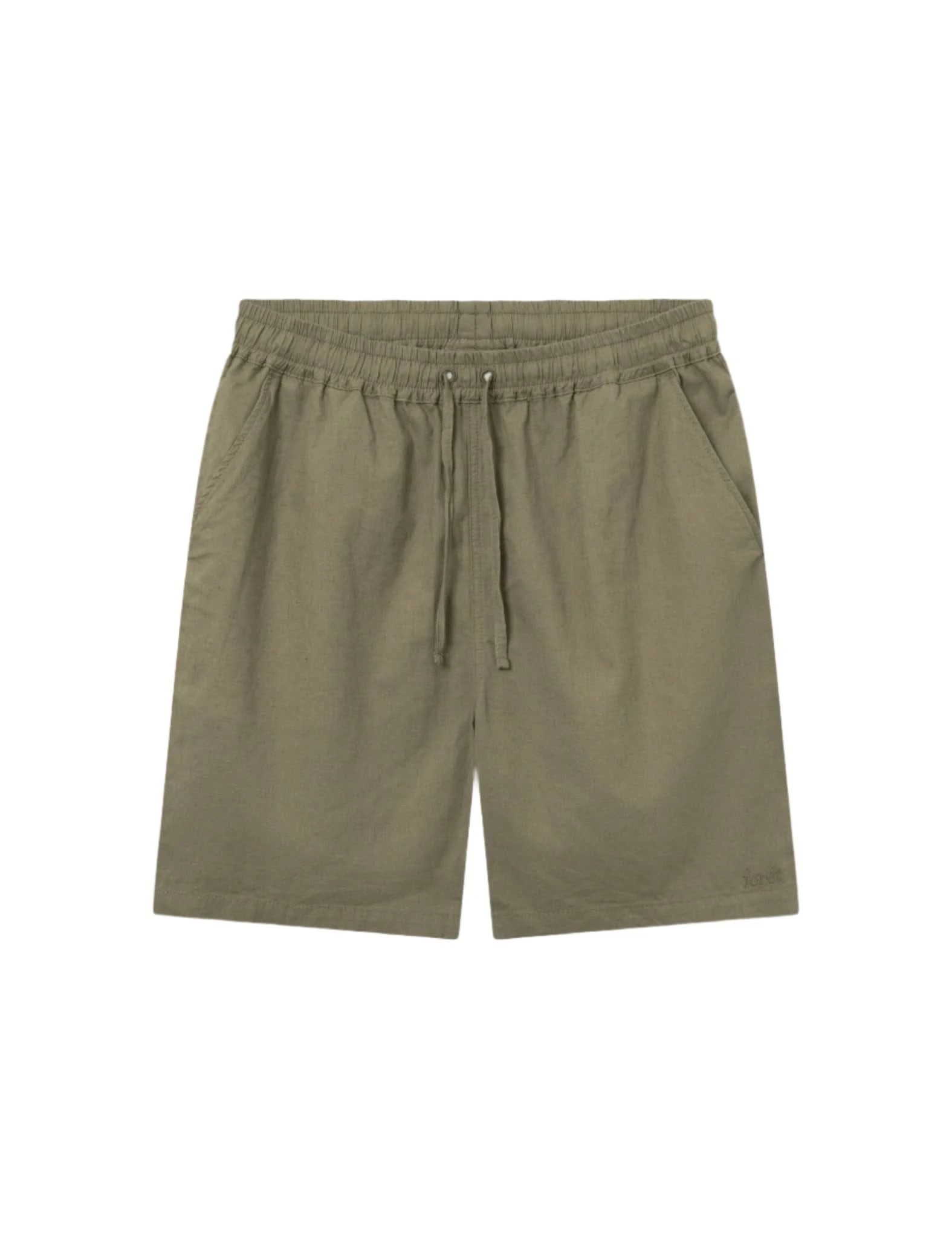Foret | Serene Linen Shorts Dusty Olive - Gallery Streetwear