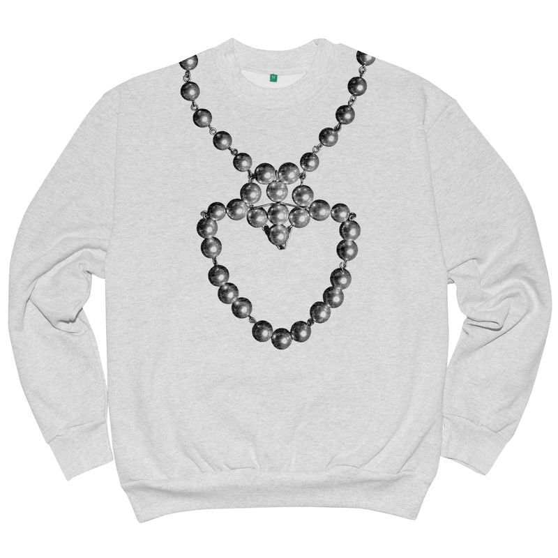 b.Eautiful Leo Gon'do Heart Chain Crewneck Sweatshirt