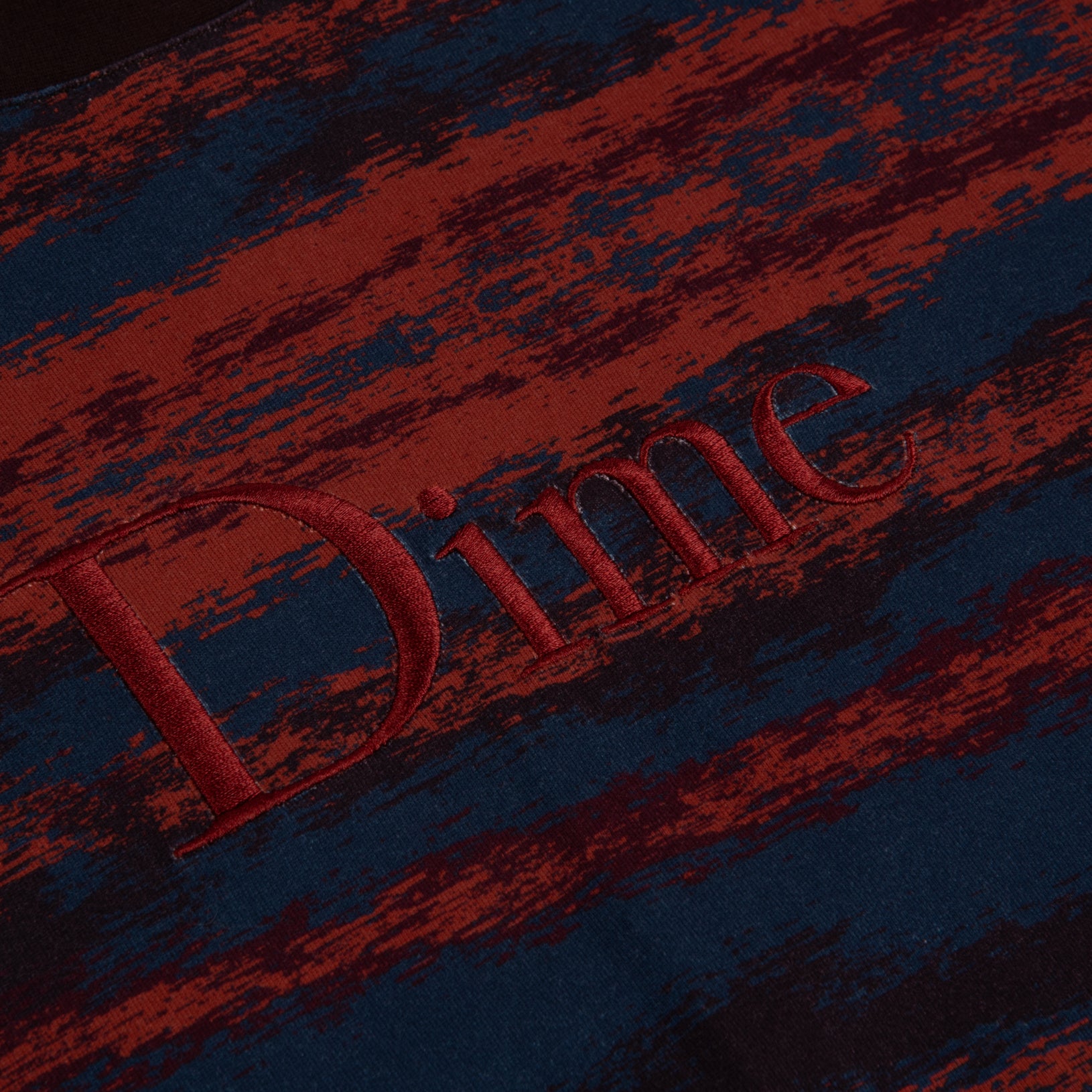 Dime MTL | Brushstroke L\s Shirt Bordeaux 1