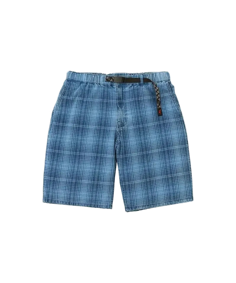 Gramicci Lagoon Short Denim Plaid - Indigo - Gallery Streetwear