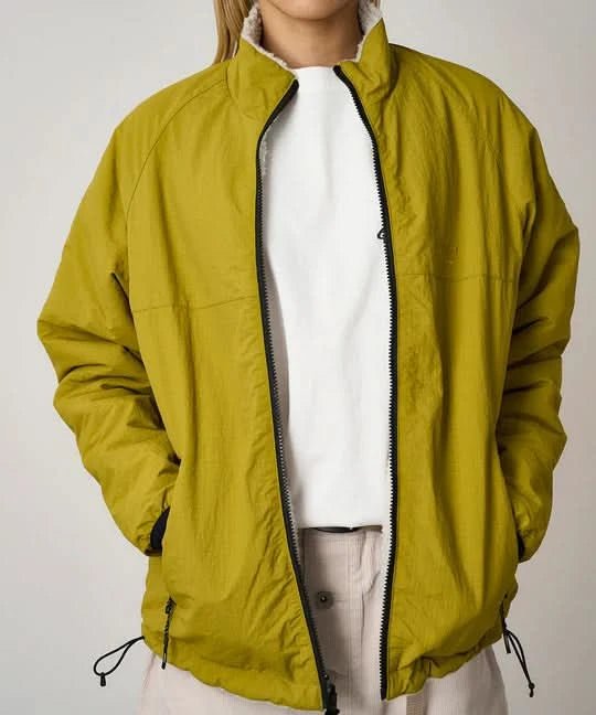 Gramicci Reversible Sherpa Jacket - Natural/Chartreuse - Gallery Streetwear