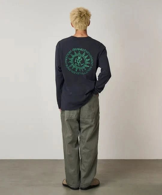 Gramicci Sun L/S Tee - Navy - Gallery Streetwear