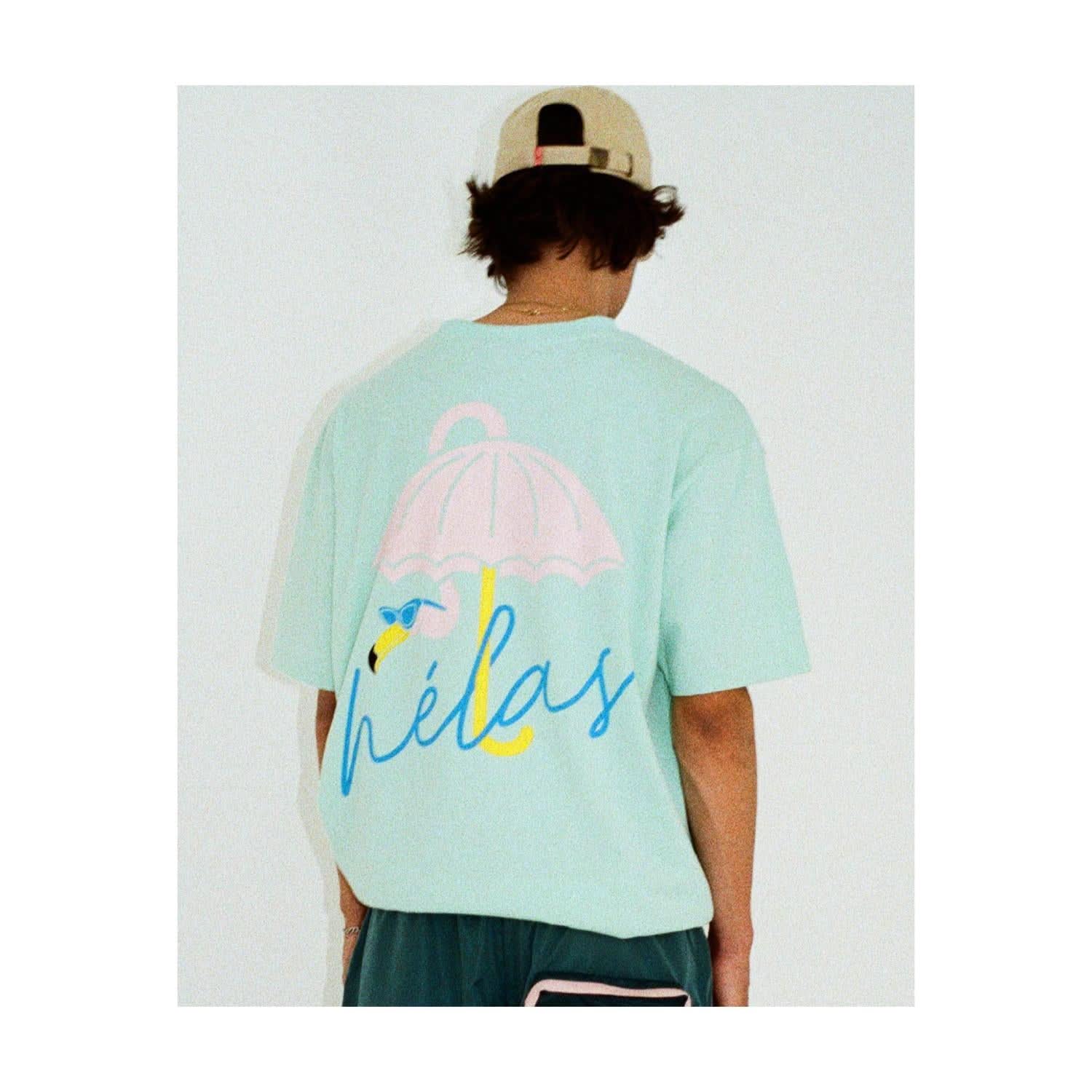 Helas Flamingo Tee – Lime - Gallery Streetwear
