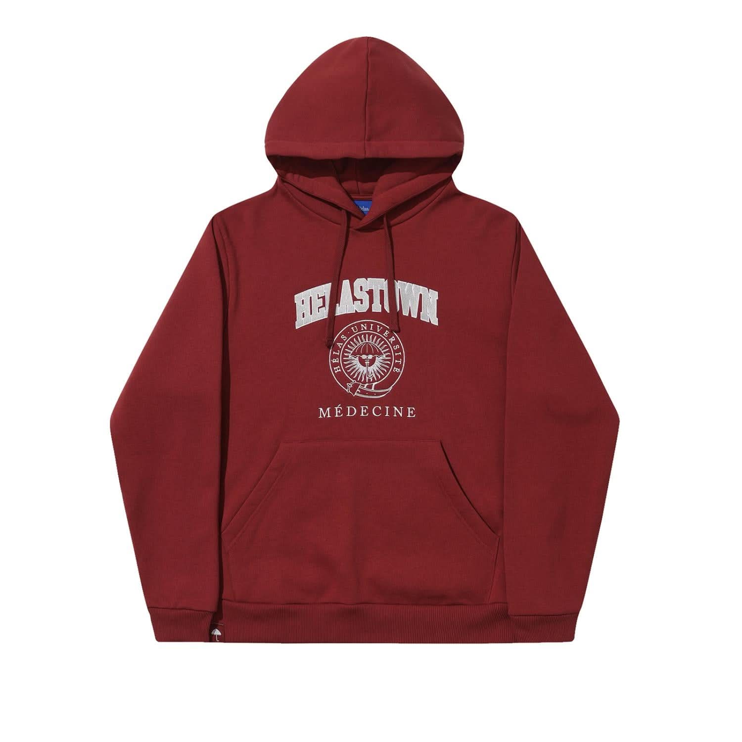 Helas | Helastown Hoodie Burgundy - Gallery Streetwear