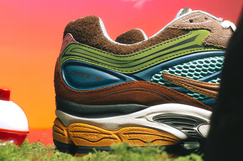 Saucony x Sneaker Politics ProGrid Omni 9 Sportsman’s Paradise shoe at Gallery Streetwear