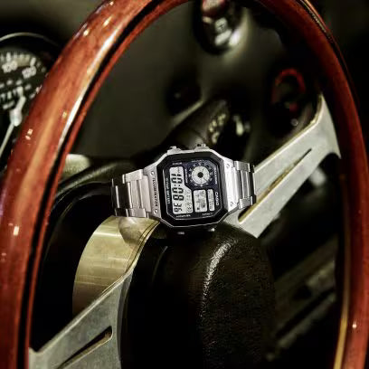 Casio AE-1200WHD-1AV Silver Digital Watch