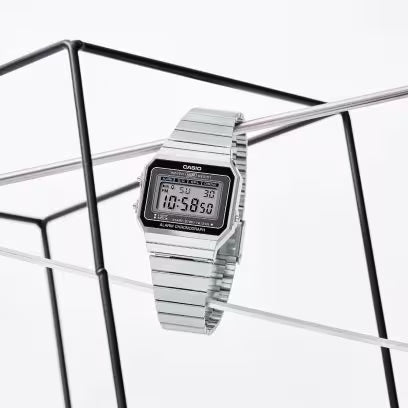 Casio A700W-1A Silver Digital Watch
