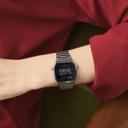 Casio A168WGG-1B Watch - Gunmetal/Black