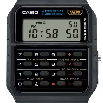 Casio CA‑53W‑1 Calculator Watch — View 4 | Gallery Streetwear Kelowna