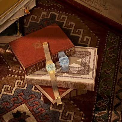 Casio Vintage Digital Watch A700WMG‑9A — Gold watch at Gallery Streetwear