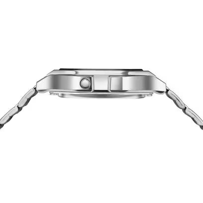 Casio Vintage Digital Watch A158WA‑1 — Silver side profile at Gallery Streetwear