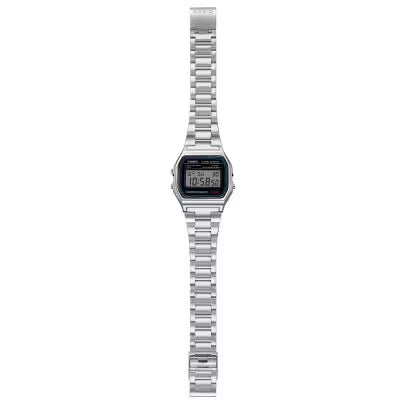 Casio Vintage Digital Watch A158WA‑1 — Silver luxury watch now at Gallery Streetwear