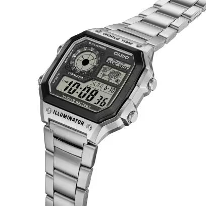 Casio AE-1200WHD-1AV Silver Digital Watch