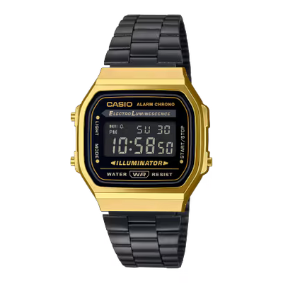 Casio A168WEGB‑1BVT Vintage Digital Watch