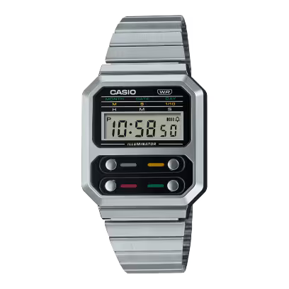 Casio A100WE-1A Watch - Silver
