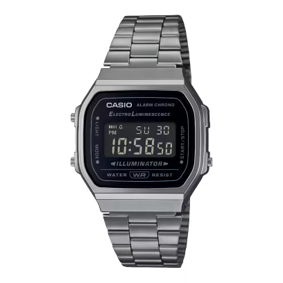 Casio A168WGG-1B Watch - Gunmetal/Black