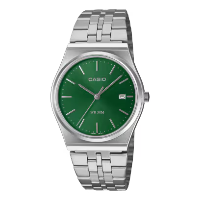 Casio MTP-B145DC-3AV Silver / Green Watch