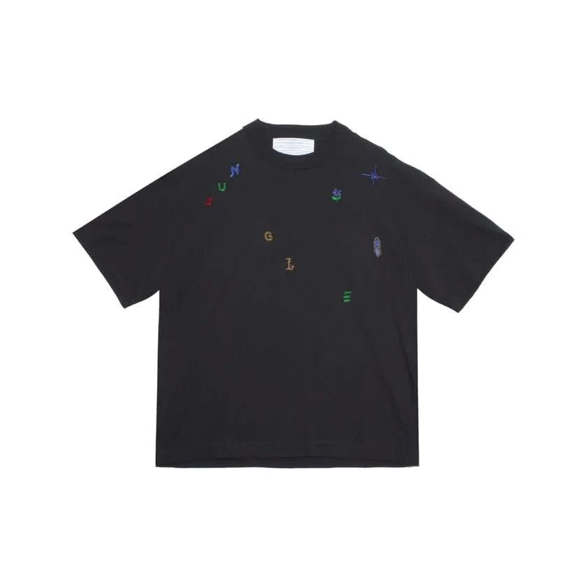 Jungles Jungles | Beaded Letters Tee – Black - Gallery Streetwear