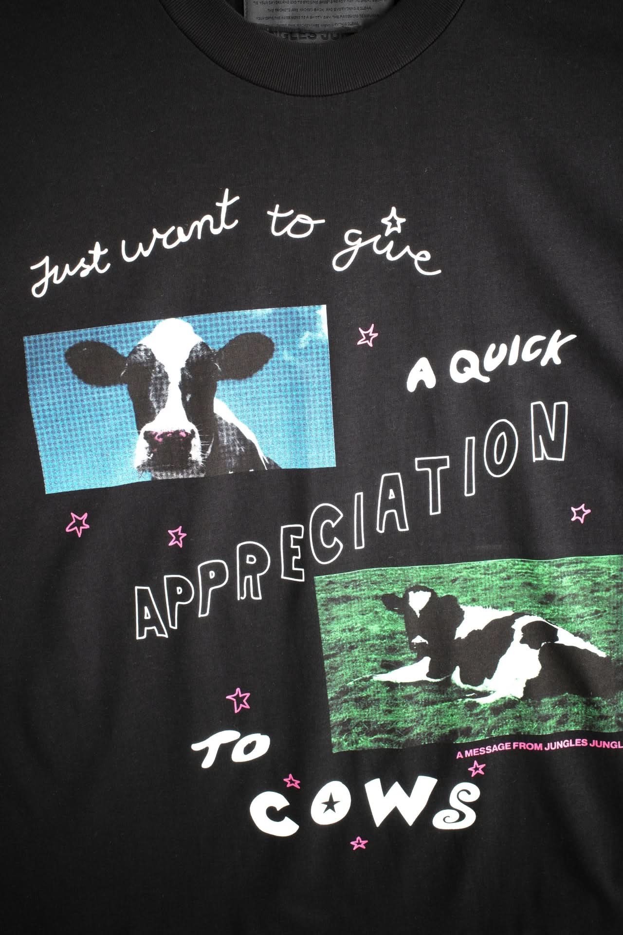 Jungles Jungles Cow Appreciation Tee - Black - Gallery Streetwear