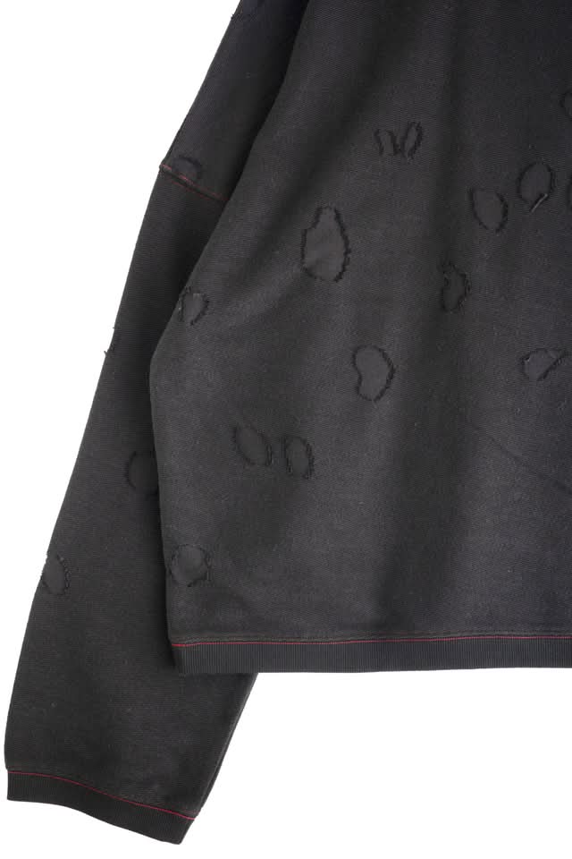 Jungles Jungles Distressed Terry Crewneck Shirt - Gallery Streetwear