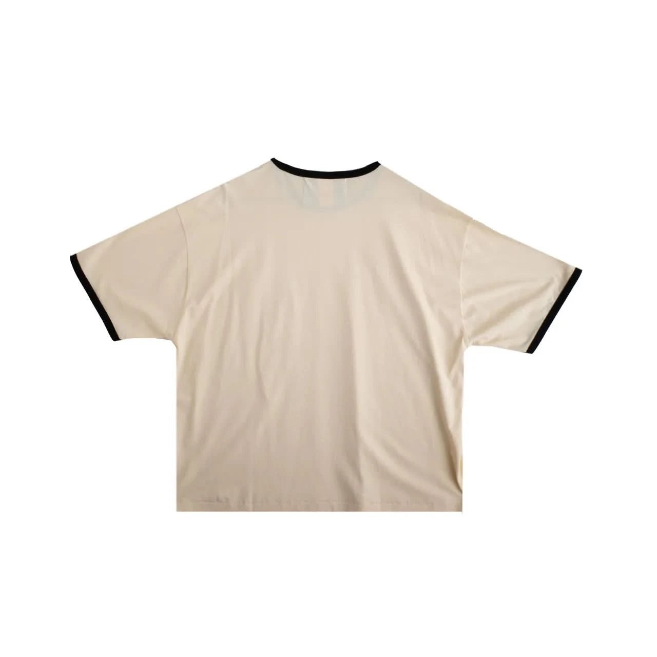 Jungles Jungles F*ck All To Do Ringer Tee - Cream/Black - Gallery Streetwear