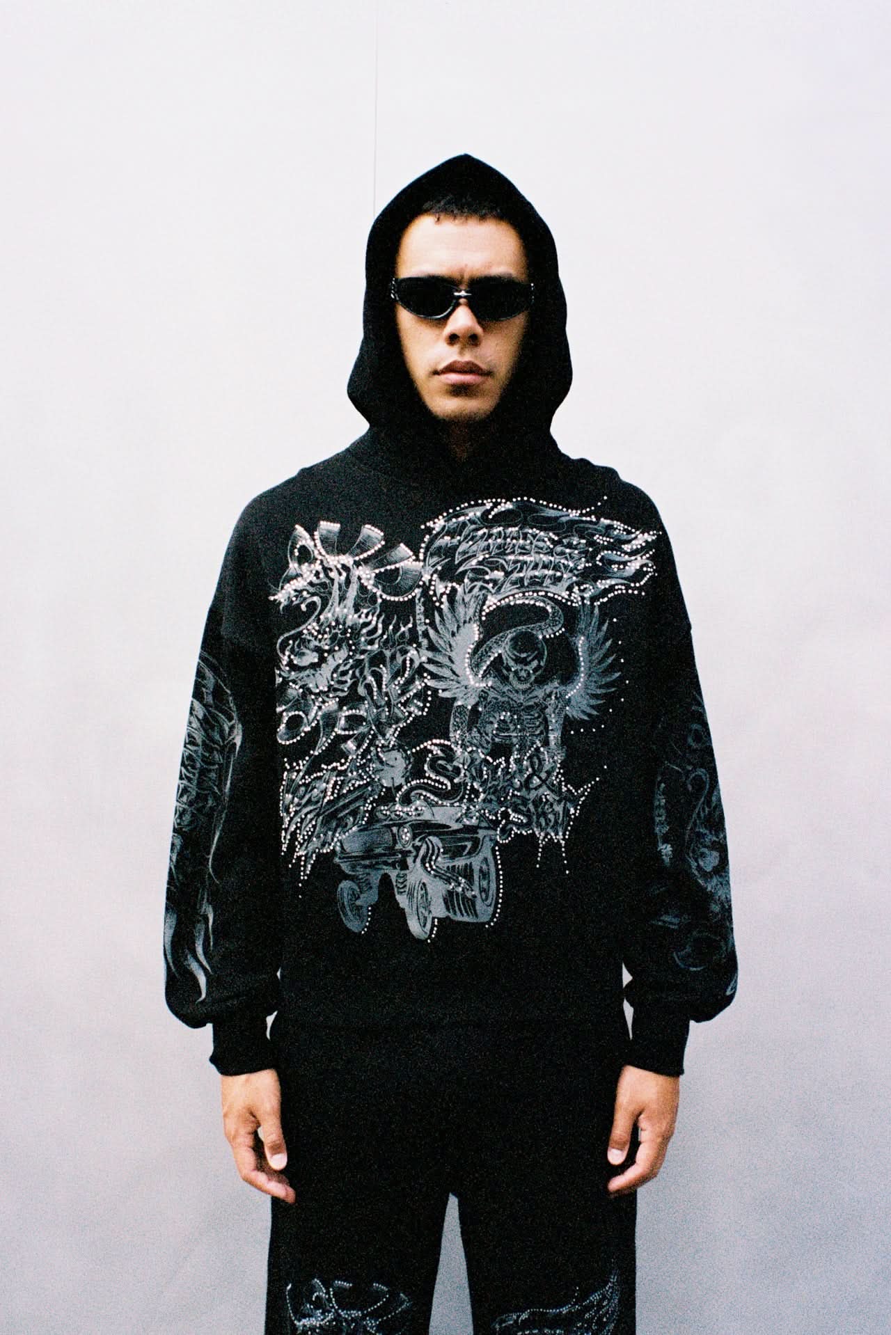 Jungles Jungles Flames & Stuff Hoodie - Black - Gallery Streetwear