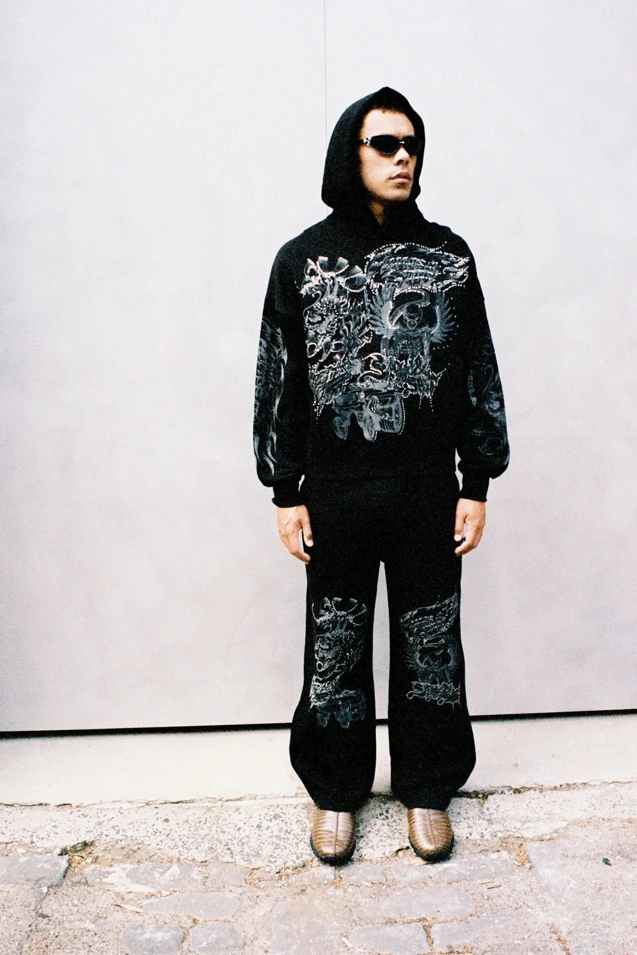 Jungles Jungles Flames & Stuff Hoodie - Black - Gallery Streetwear